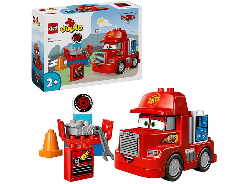 Juego de construcción | LEGO DUPLO® | Cars de Disney y Pixar Mack en las Carreras 10417, edad recomendada: 2 año(s), 14 piezas | MediaMarkt