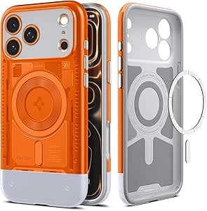 Spigen Funda para iPhone 17 Pro MAX, Classic C1 MagFit Compatible con MagSafe - Mandarina : Amazon.es: Electrónica