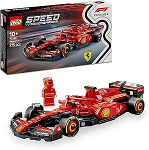 LEGO Speed Champions Coche de Carreras Ferrari SF-24 F1 de Juguete - Regalo por el Día del Padre - Maqueta de Vehículo Rojo de Fórmula 1 y Minifigura de Piloto para Coleccionar - 77242 : Amazon.es: Ju