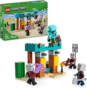 LEGO Minecraft La Patrulla del Desierto de los Maldeanos - Juguete Interactivo con Figuras de Maldeanos y Caballero Cactus - Regalo Gamer para Niños y Niñas de 7+ Años Fans del Videojuego 21267 : Amaz