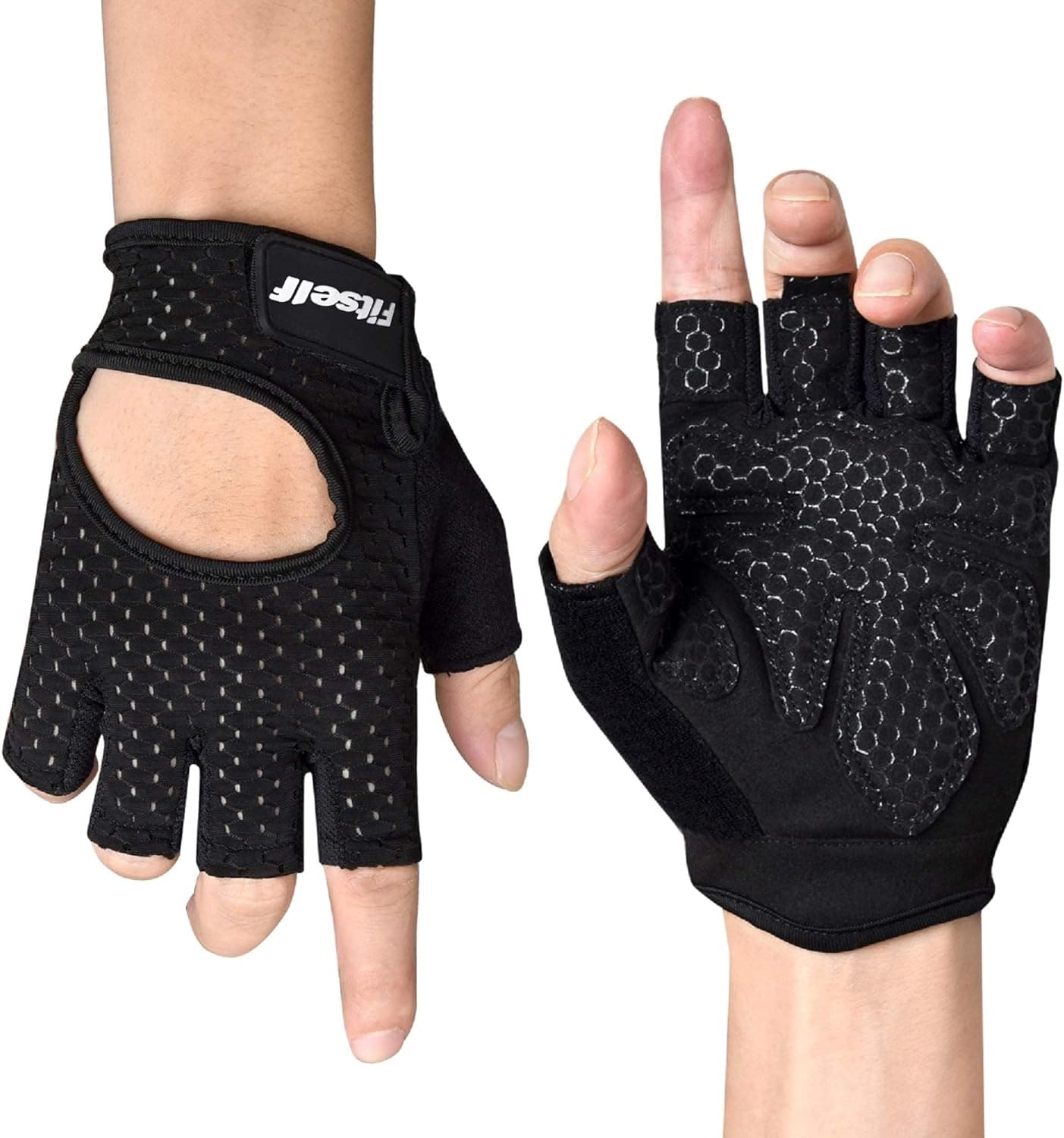 Gym Gloves - Non-Slip Weight Lifting Gloves for Men & Women - Crossfit, Powerlifting, Bodybuilding, Cycling