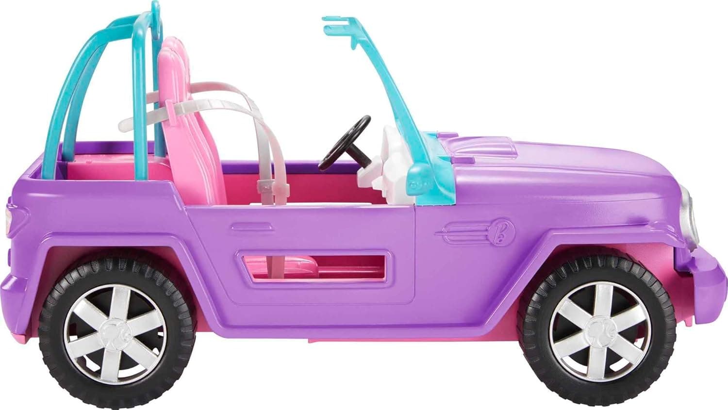 Barbie Jeep, Coche Todo Terreno al Aire Libre, Coche de Juguete (Matte GMT46)