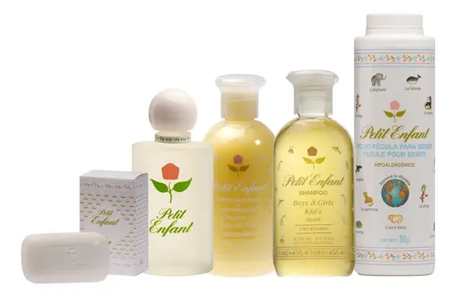 Kit Baño Bebés Petit Enfant x5 Productos Libre de Parabenos e Hipoalergénico