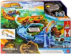 Трек Хот Вілс Моторизований Світ Юрського Періоду Спінозавр Hot Wheels Jurassic World Spinosaurus Mattel JFP32