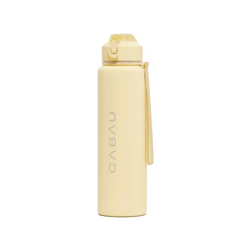Cabau Lifestyle Bloom Bottle Stainless Steel Butter Yellow
