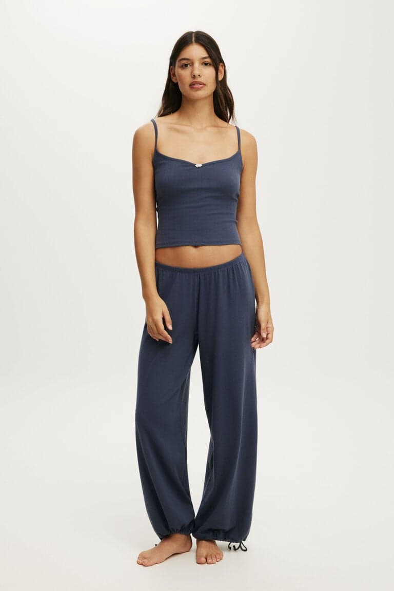 Women’s Blue Dreamy Soft Pointelle Wide Leg Pant | Cotton On Body Brazilicon/flag/ukUAE Flag biggericon/flag/ukUAE Flag biggericon/flag/ukUAE Flag bigger