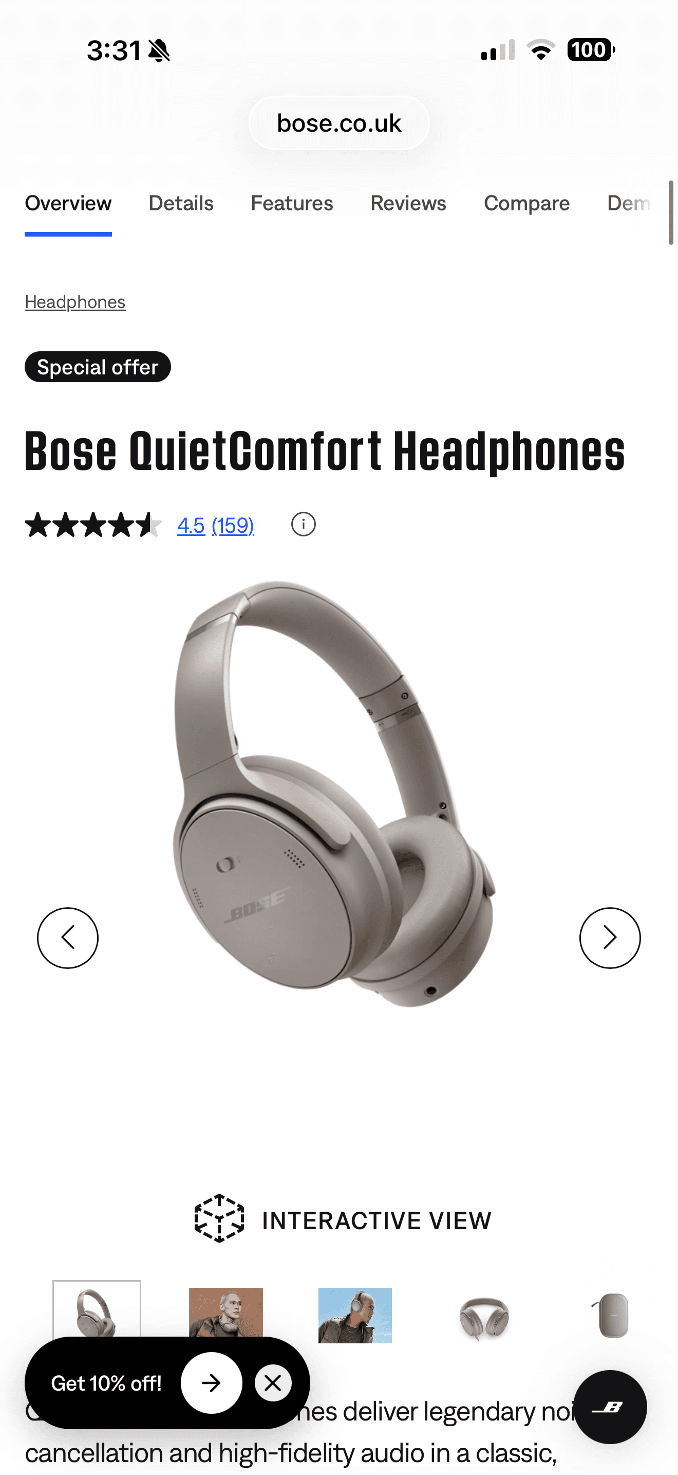 Shop QuietComfort Noise Cancelling Headphones
        | Bose