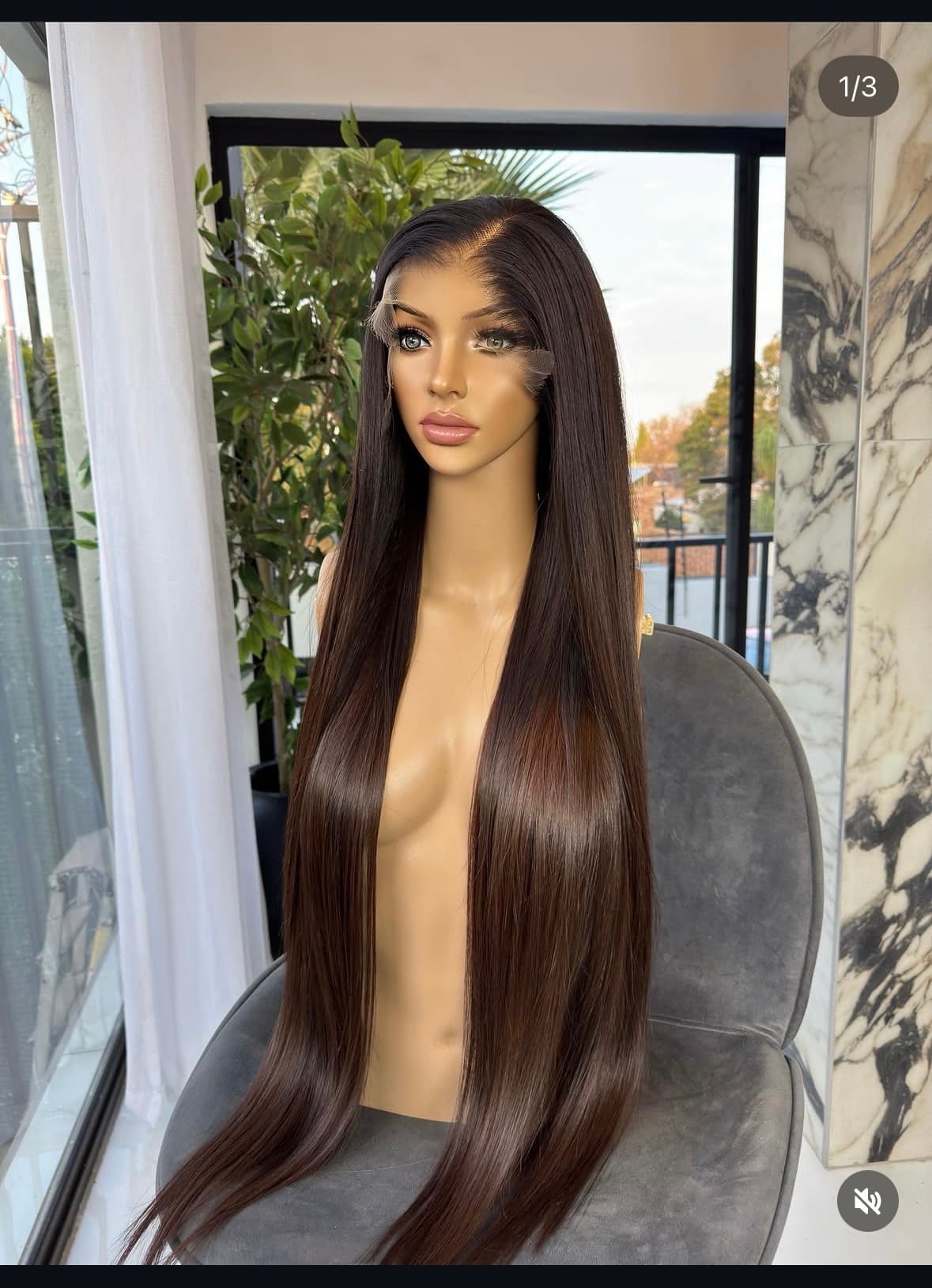 Bone straight wig from apryl loft