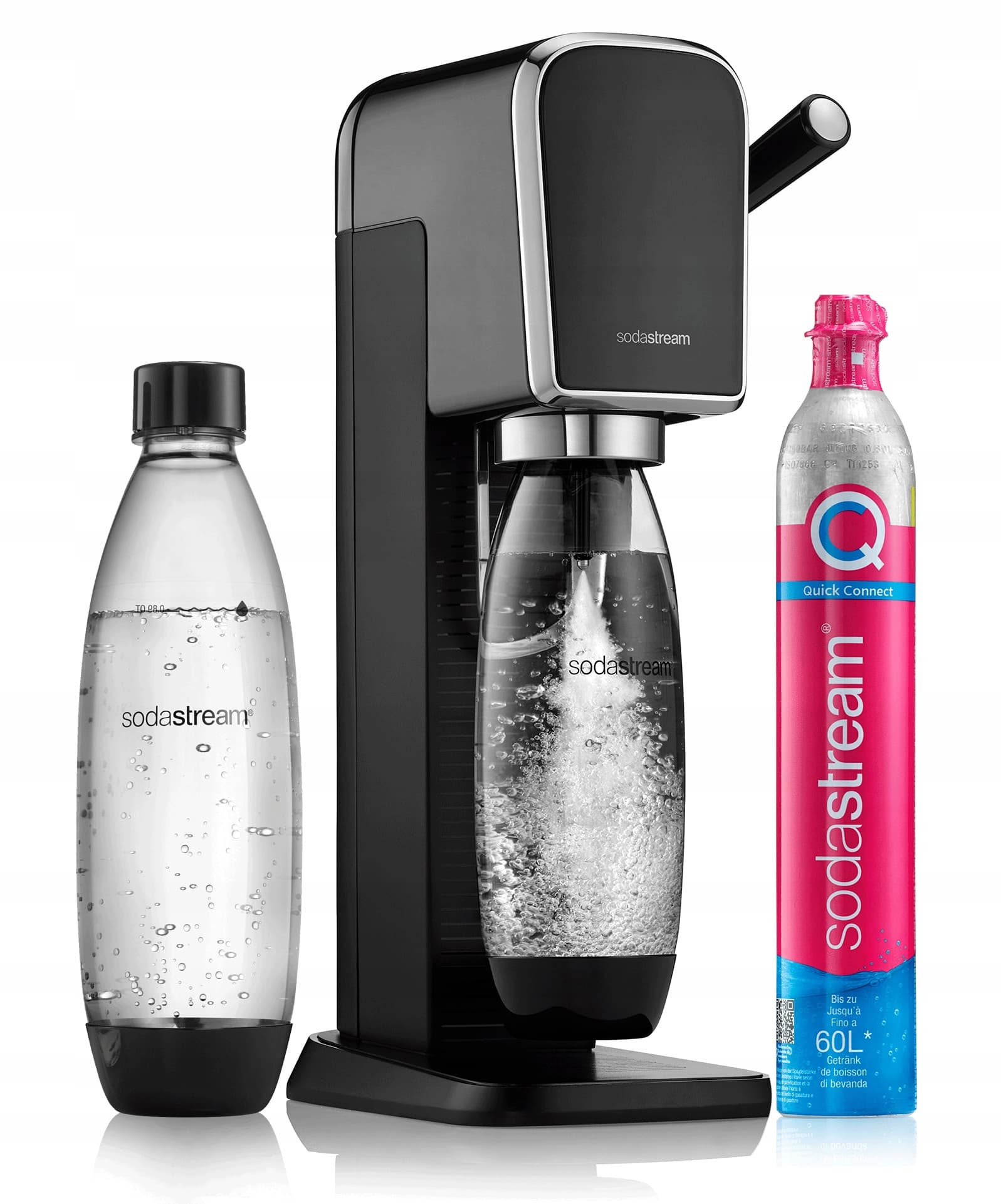 Машина для производства газированных напитков SodaStream ART, 1 л, черный цв.