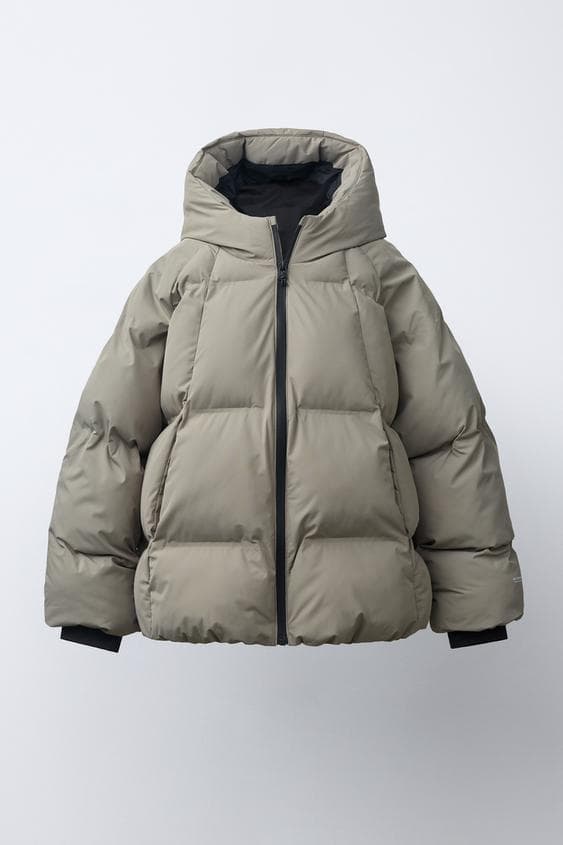 WATER-REPELLENT HOODED PADDED JACKET