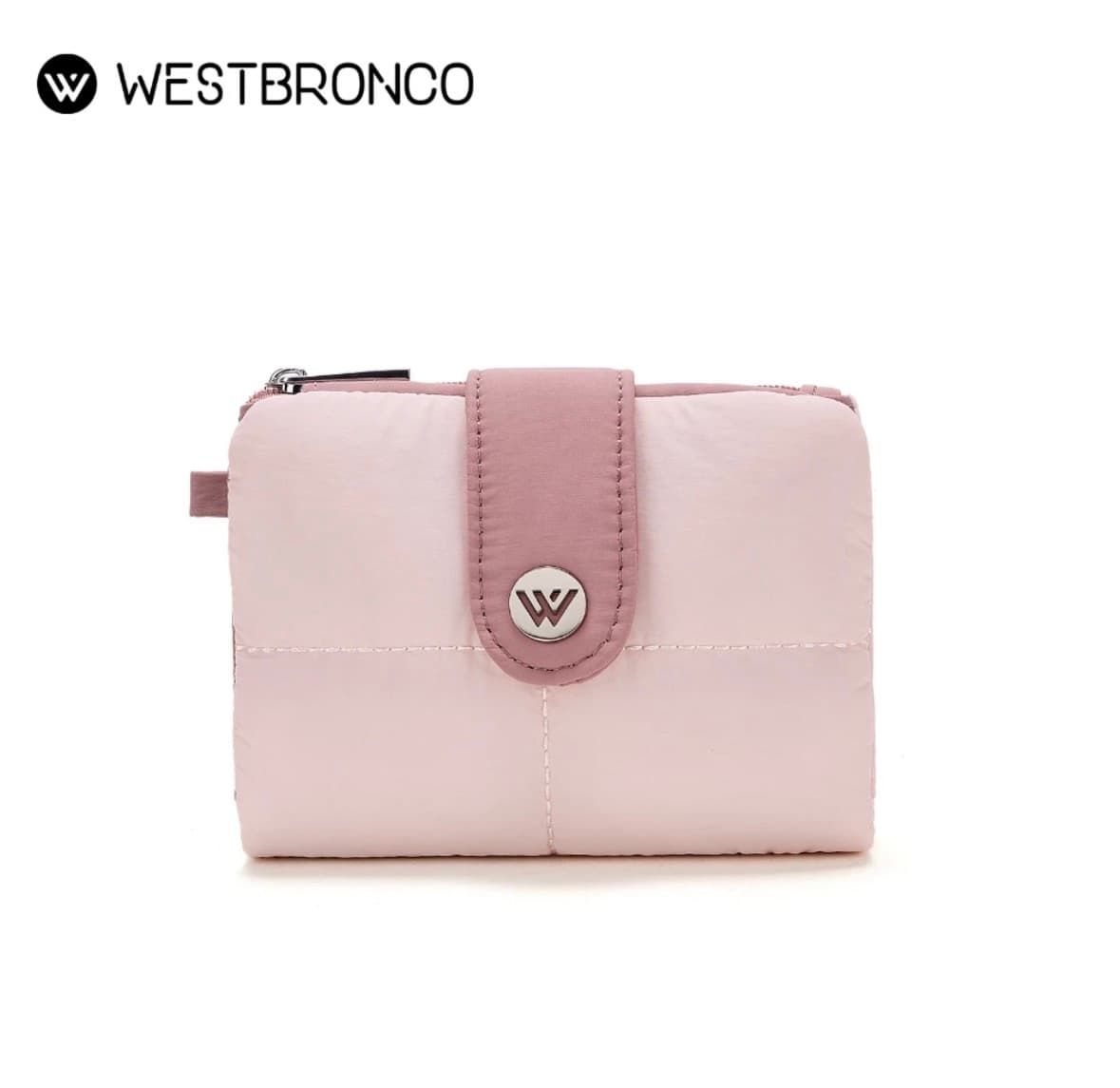 Westbronco Puffer Wallet in Pink (Small)