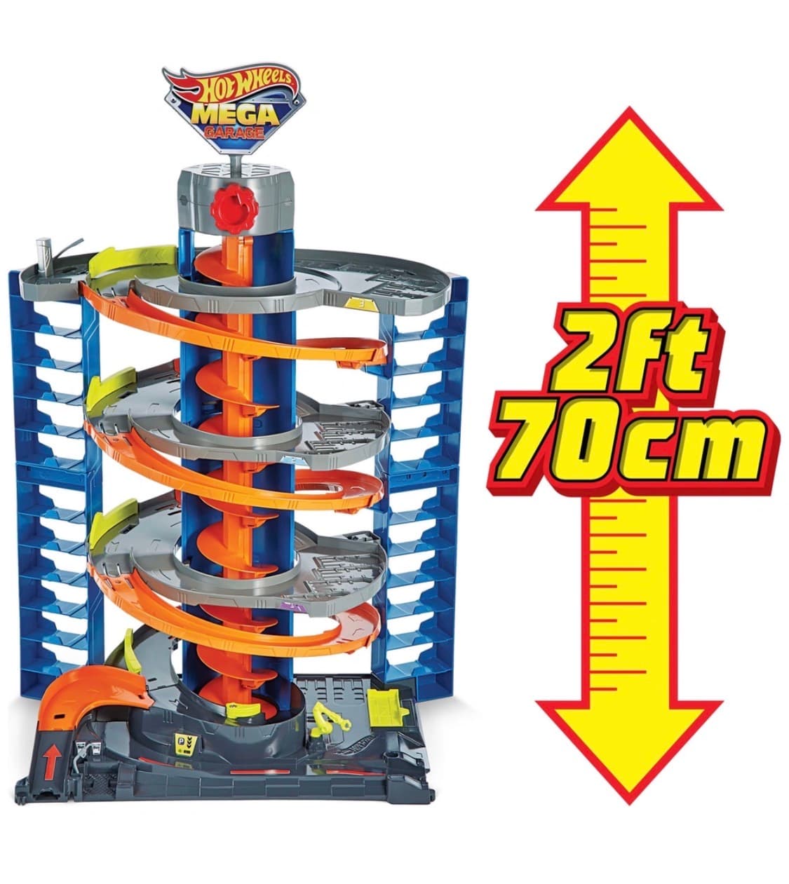 Hot Wheels City Bahn Mega Garage mit Auto 1:64