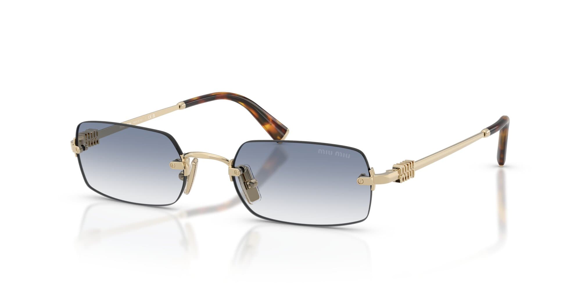 Miu Miu Gold Sunglasses