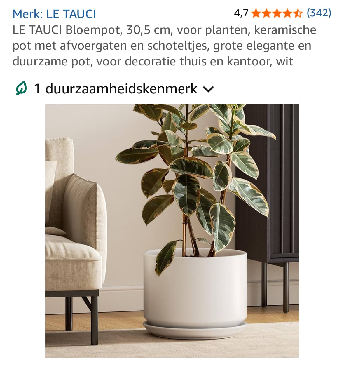 Plantenpot met drainage
