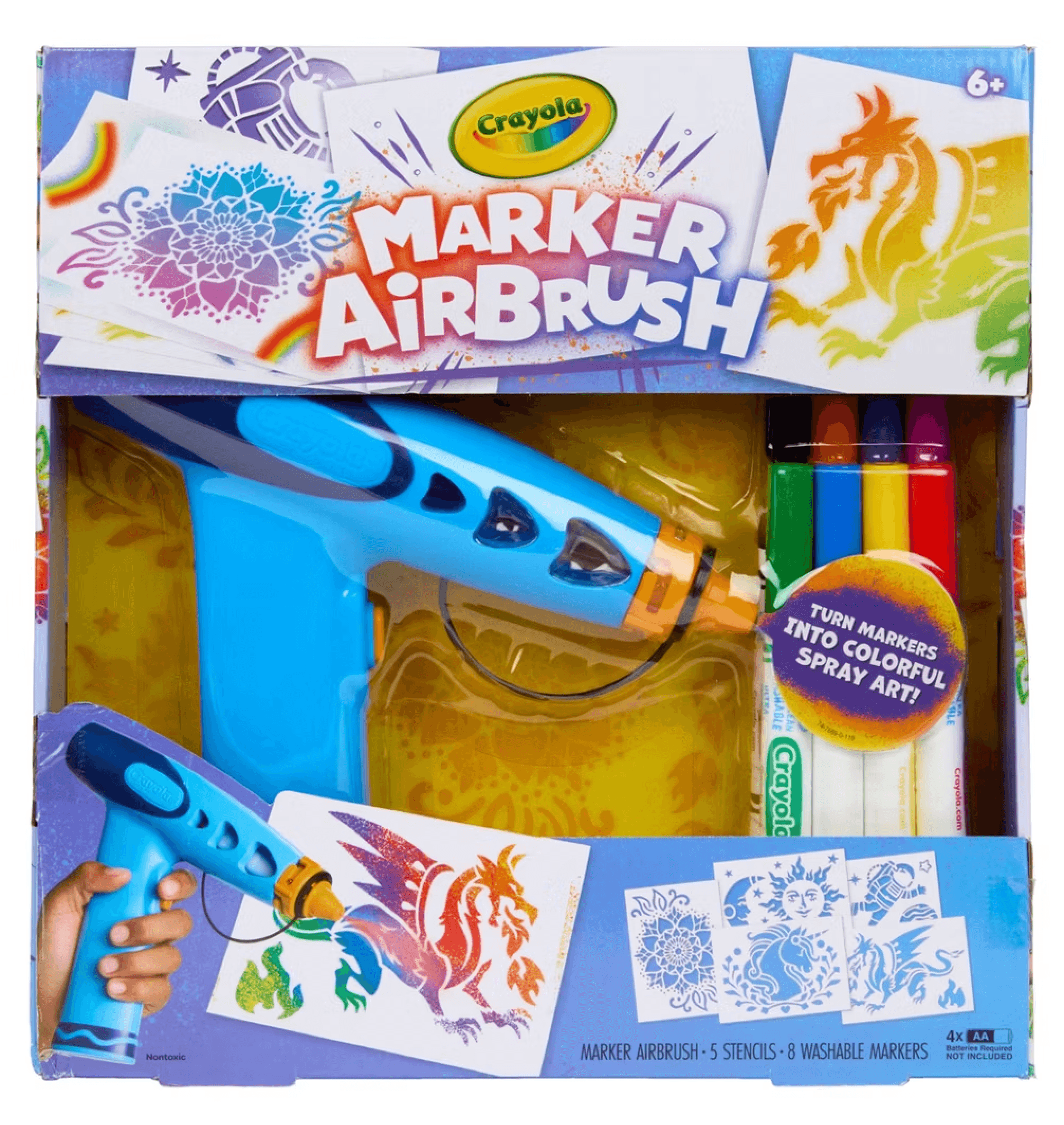 Crayola Marker Airbrush Drawing and Coloring Kit