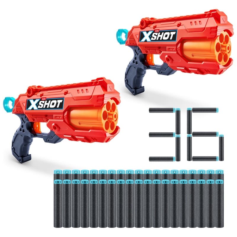 XSHOT Blaster Reflex 6 2er Set mit 36 Pfeilen