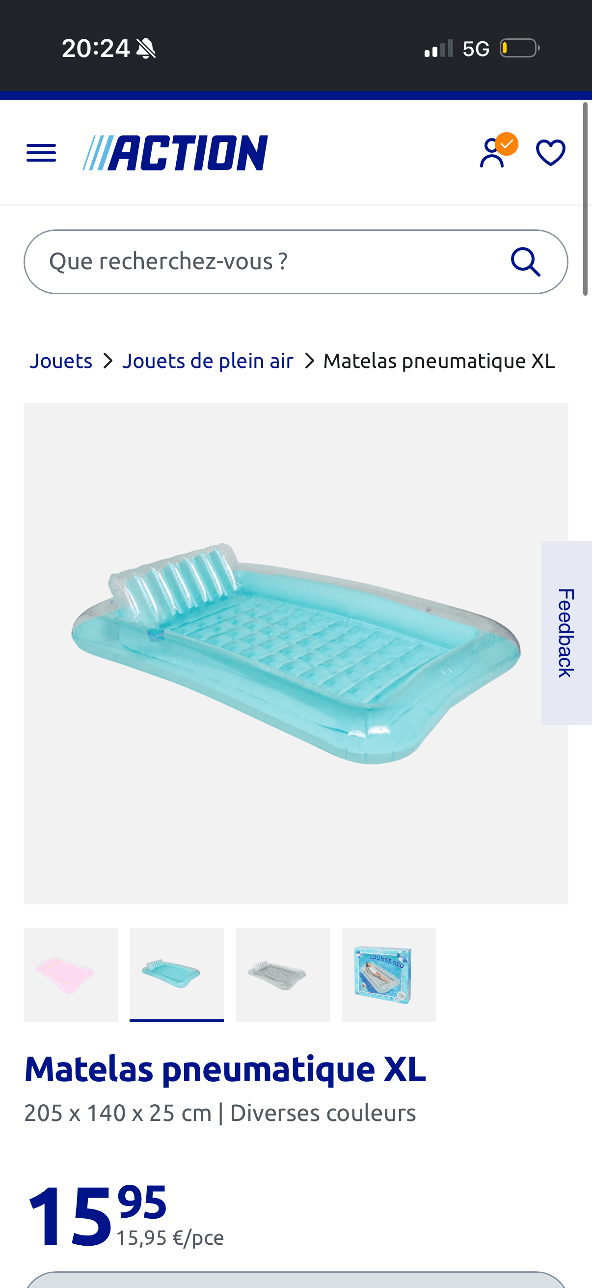 Matelas pneumatique XL