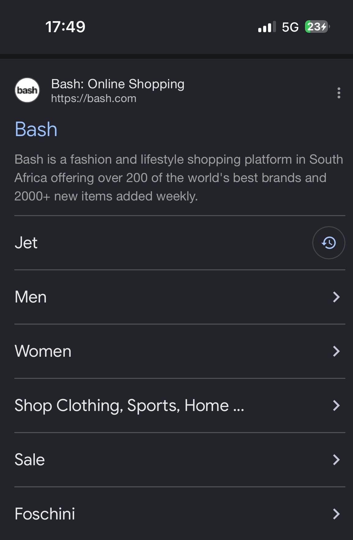 Bash voucher