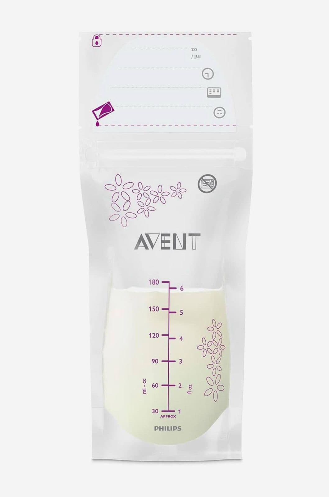 Bolsas para almacenamiento de leche materna