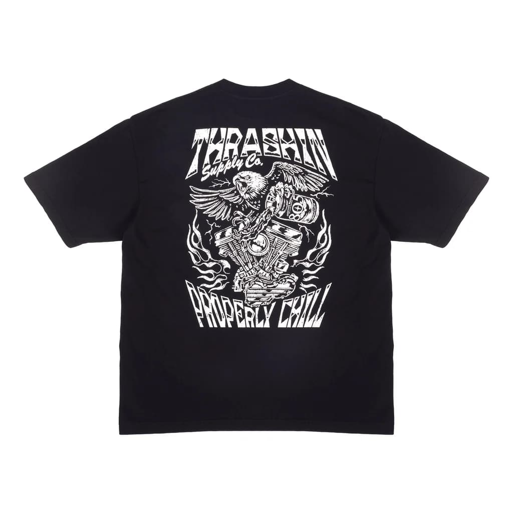 Thrashin X 805 Eagle Tee - Black