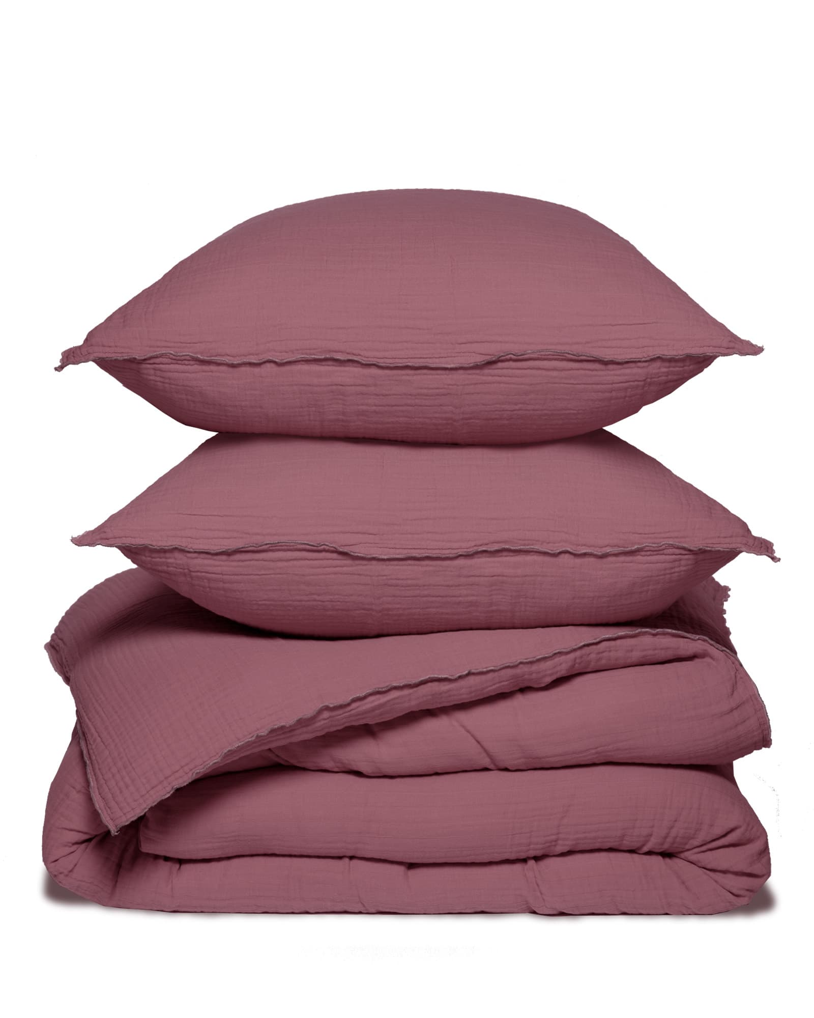 Dekbedset COCOON Berry | 260x240 cm + 2 slopen 65x65 cm | Berry | DBSCOCO50909
