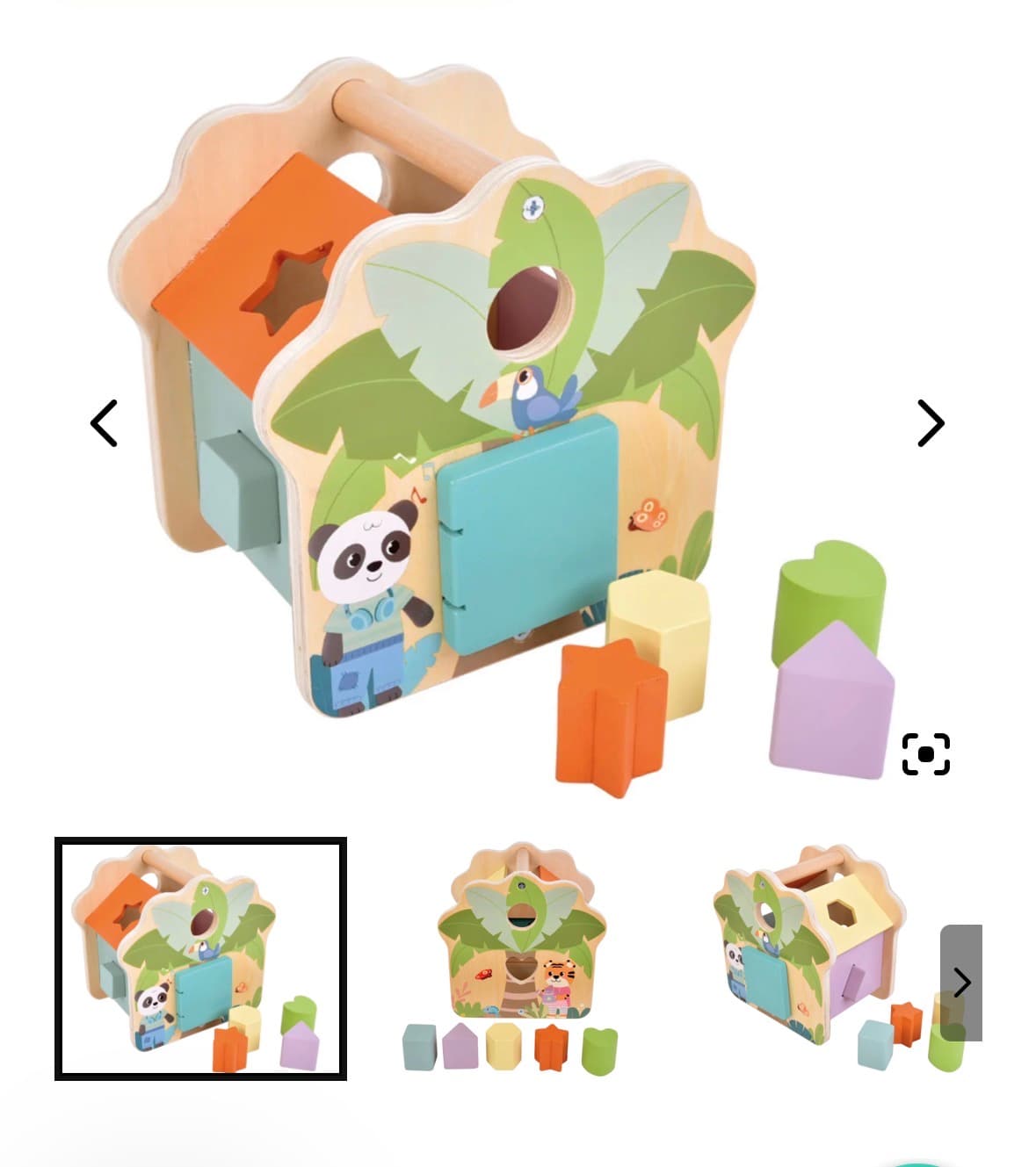 Kujundite sorteerimiskast Jungle Friends – Small Foot (1+)