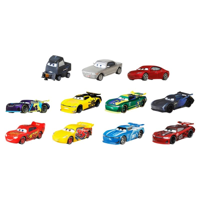 Disney Pixar Cars 1:55 Piston Cup Race Die-Cast Cars 11 Pack