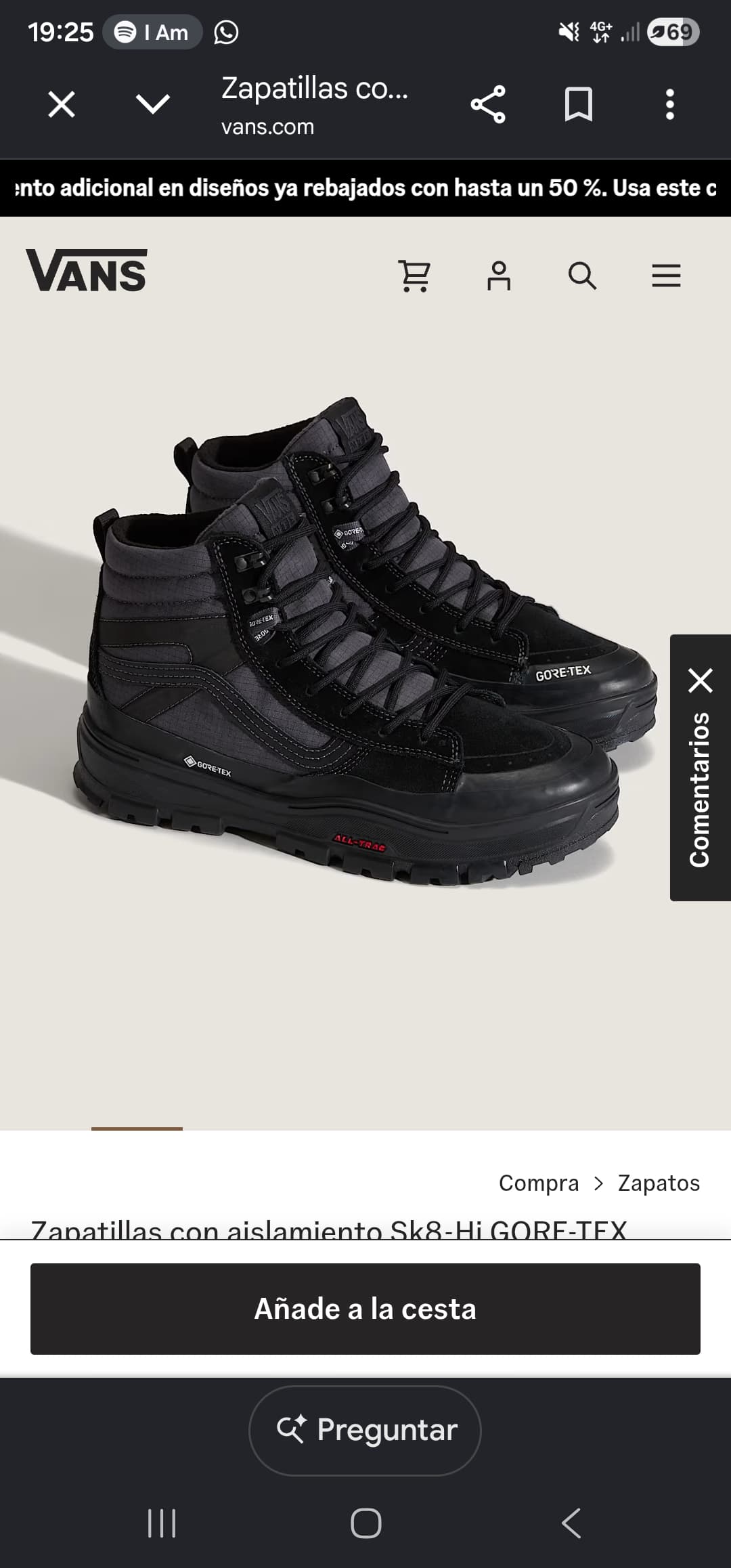 Zapatillas con aislamiento Sk8-Hi GORE-TEX