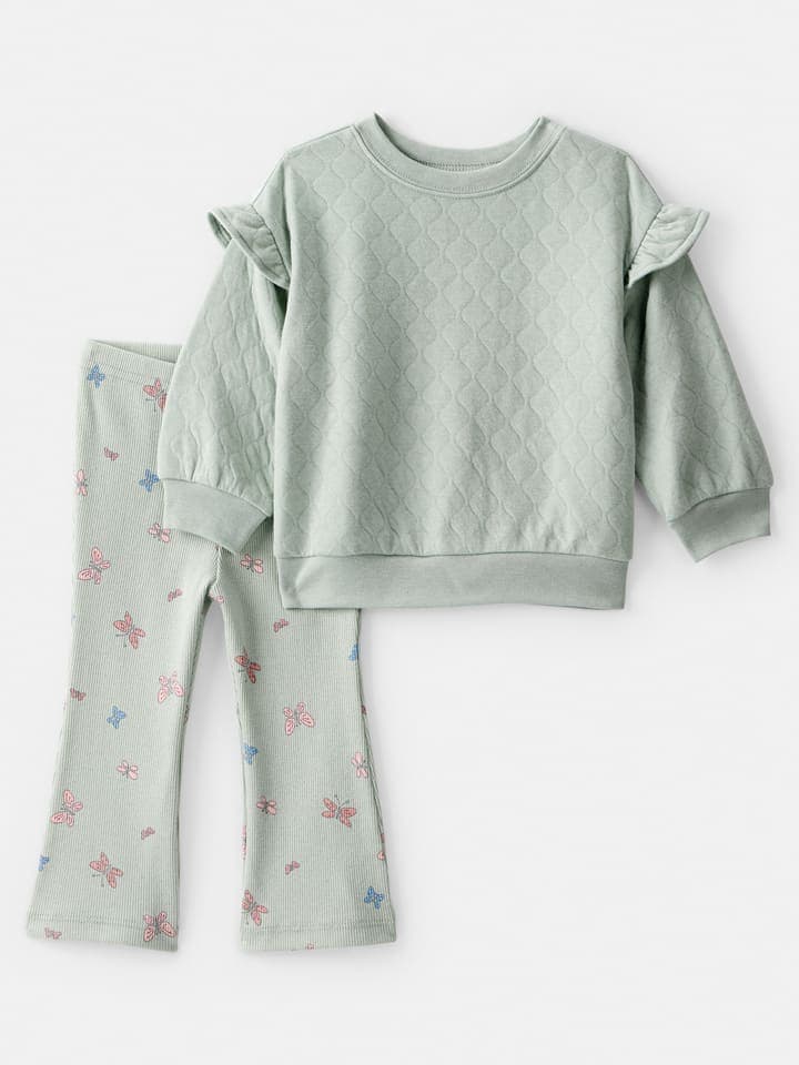 2-delige outfit groen