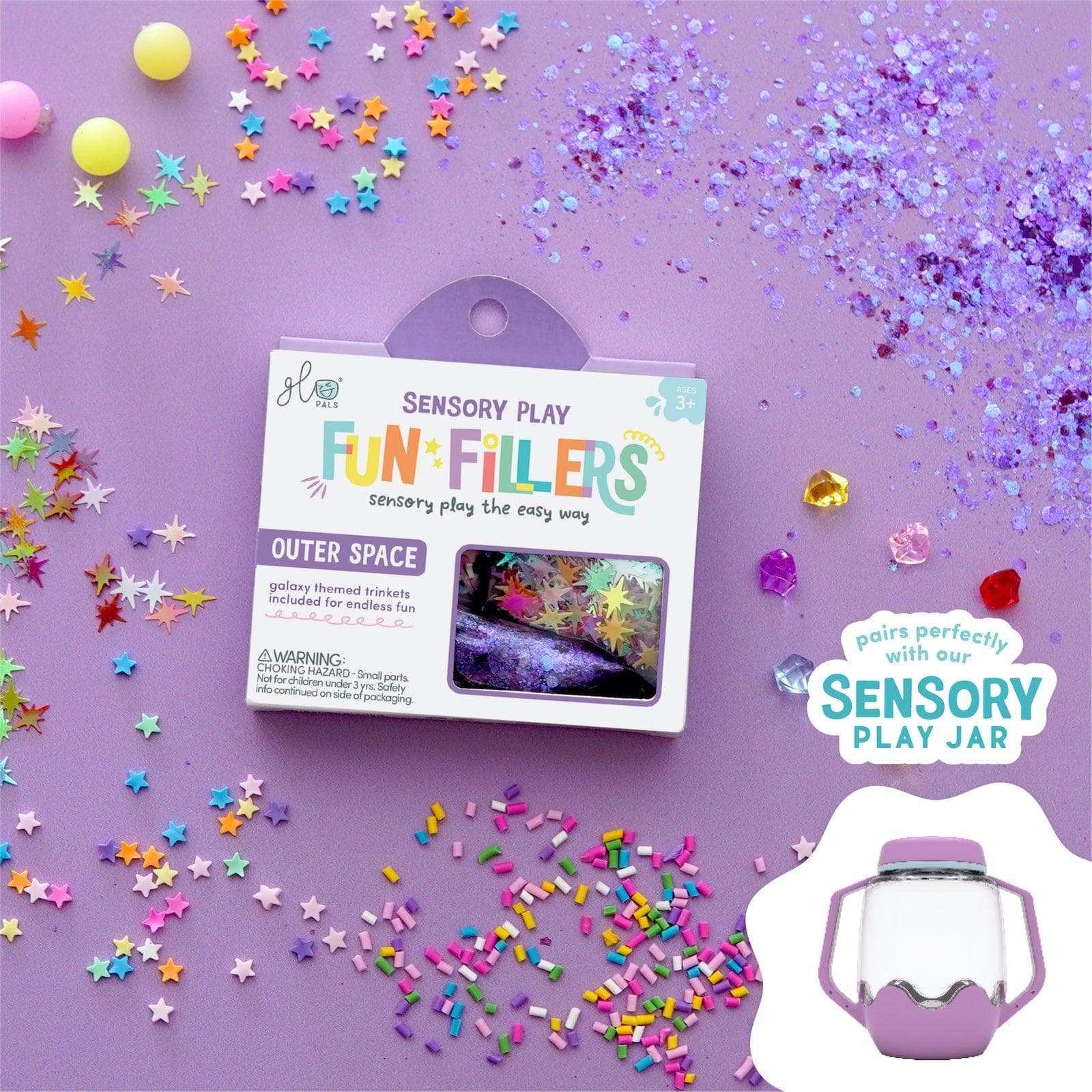 Glo Pals sensoorsed purgi täidised- SPACE Fun Fillers