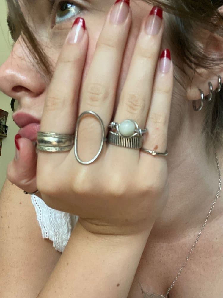Anillos (plateados)