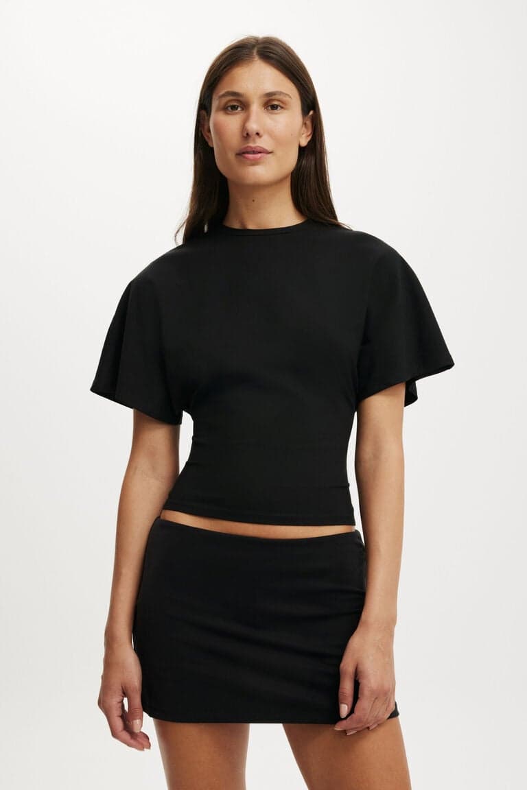 Women’s Black Short - Batwing Short Sleeve Tee | Cotton On Brazilicon/flag/ukUAE Flag biggericon/flag/ukUAE Flag bigger