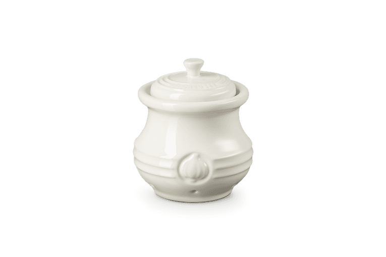 Knoflookpot in Aardewerk