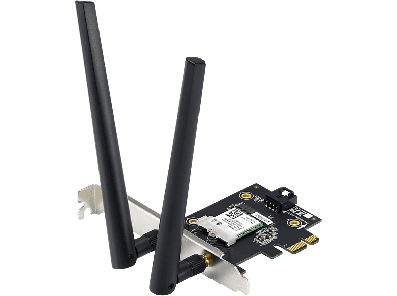 Tarjeta de red | ASUS PCE-AX1800, PCI, Wi-Fi 6, Doble banda, BT 5.2, Seguridad red WPA3, OFDMA, MU-MIMO, Negro | MediaMarkt