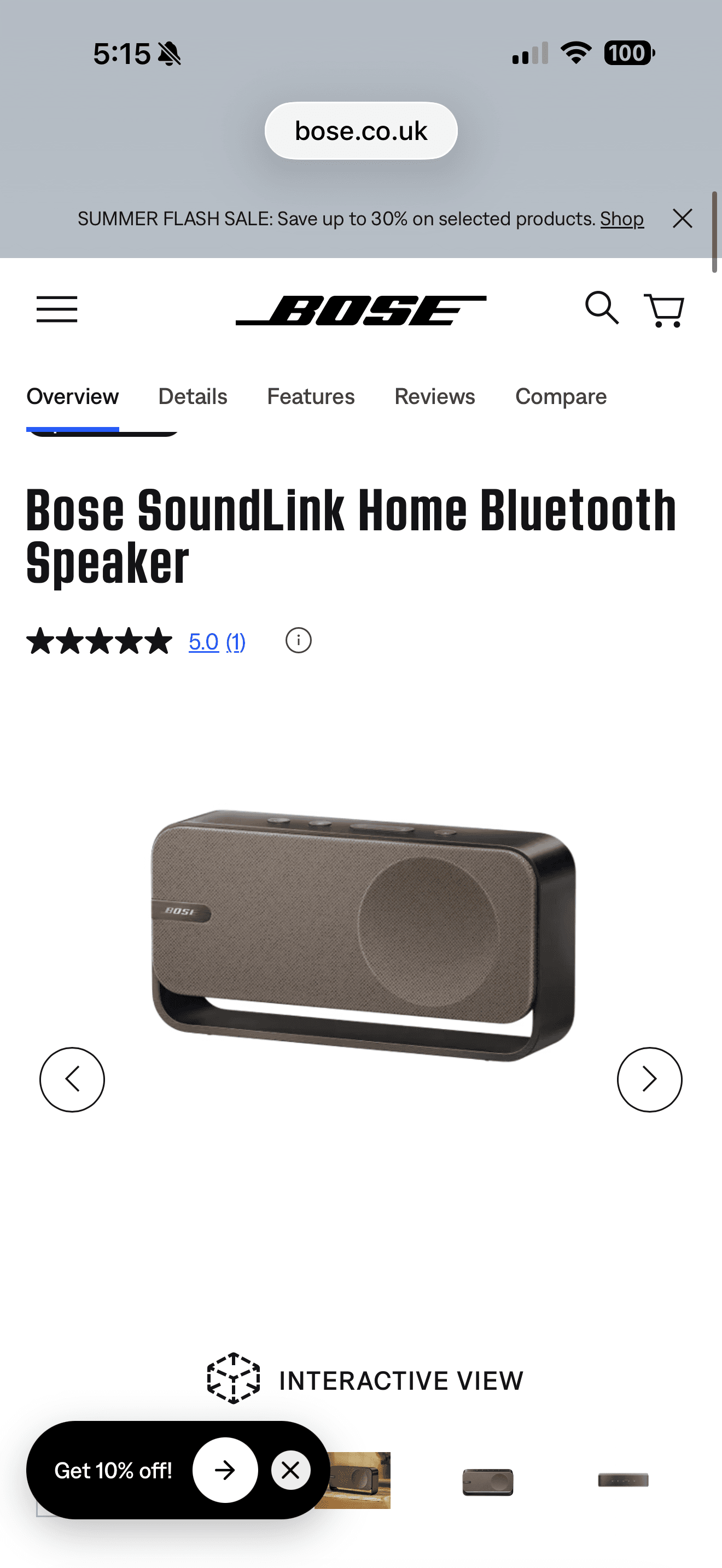 SoundLink Home Speaker – Wireless Speaker for Home
        | Bose