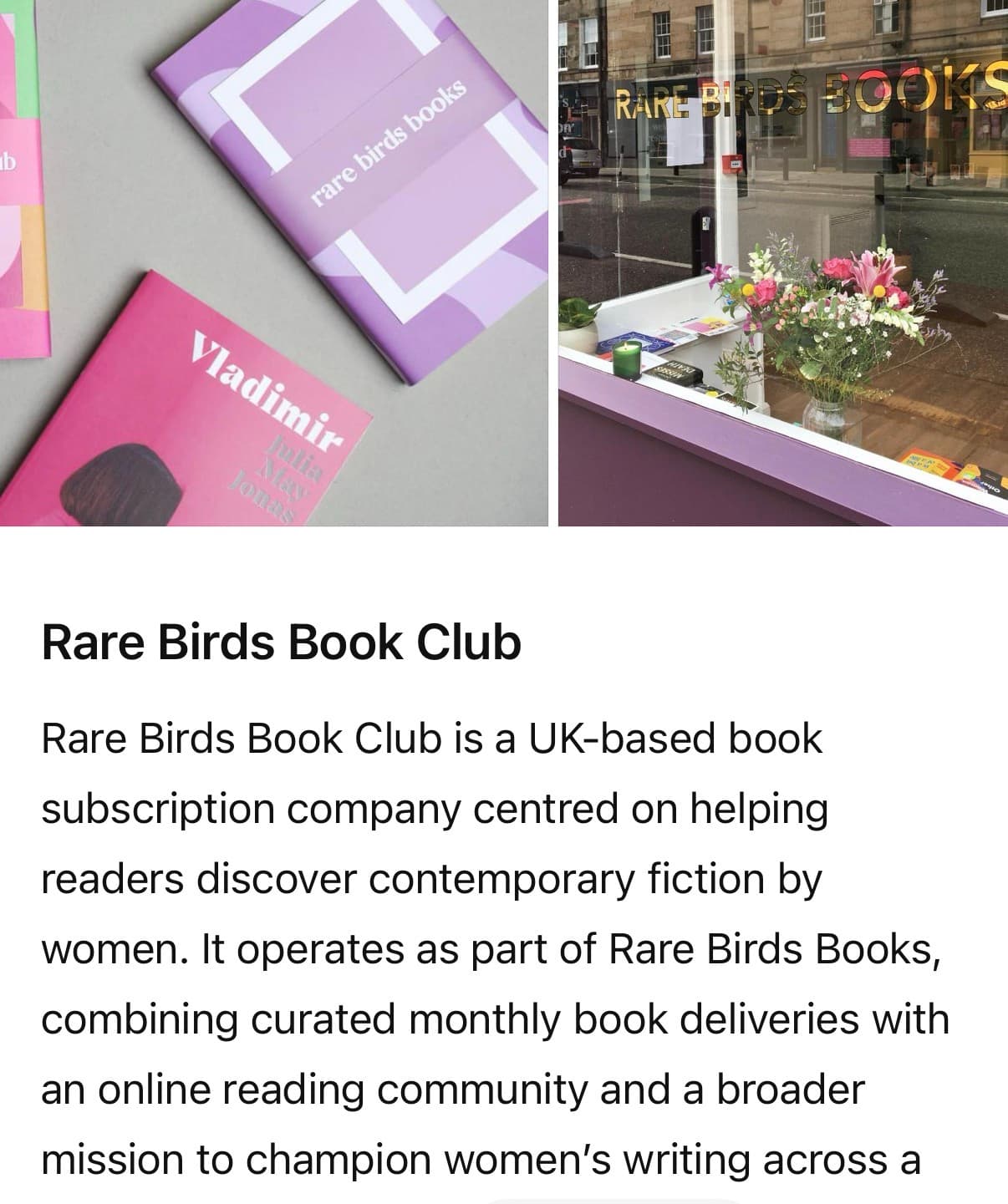 3, 6 or 12 Months of Reading - Gift Card (in the post)