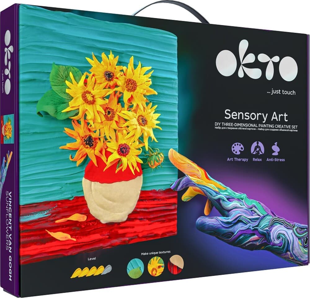 OKTO conjunto creativo 3D “Girasoles” 30 x 40 cm