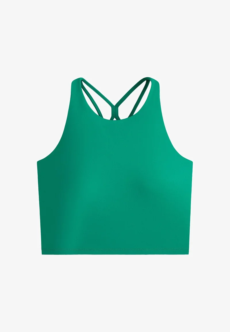 OYSHO COMFORTLUX STRAP TANK TOP CUPS - Top - mottled green/grün-meliert - Zalando