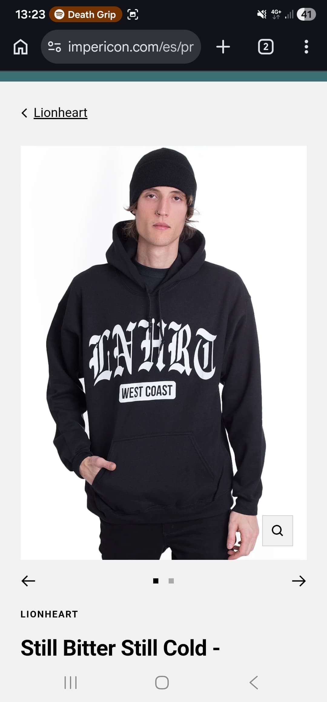 Lionheart Still Bitter Still Cold - Hoodie