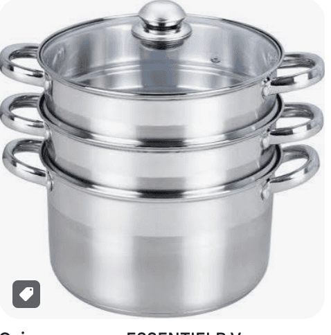 (Famille) Cuit-vapeur en INOX à plusieurs étages