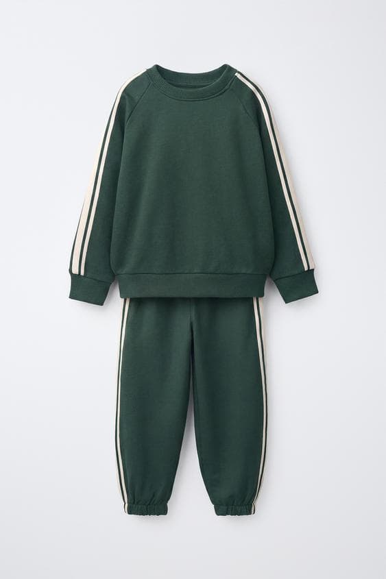 SIDE STRIPE SWEATSHIRT AND JOGGERS SET