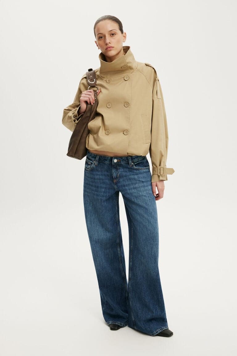 Women’s Brown Porter Cropped Trench | Cotton On Brazilicon/flag/ukUAE Flag biggericon/flag/ukUAE Flag biggericon/flag/ukUAE Flag bigger