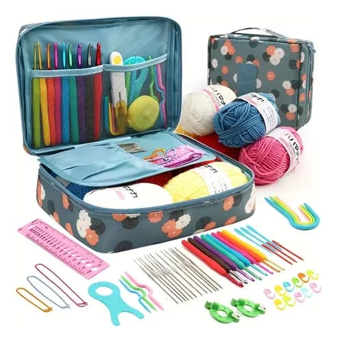 Estuche Crochet Silicona Accesorios Para Tejer