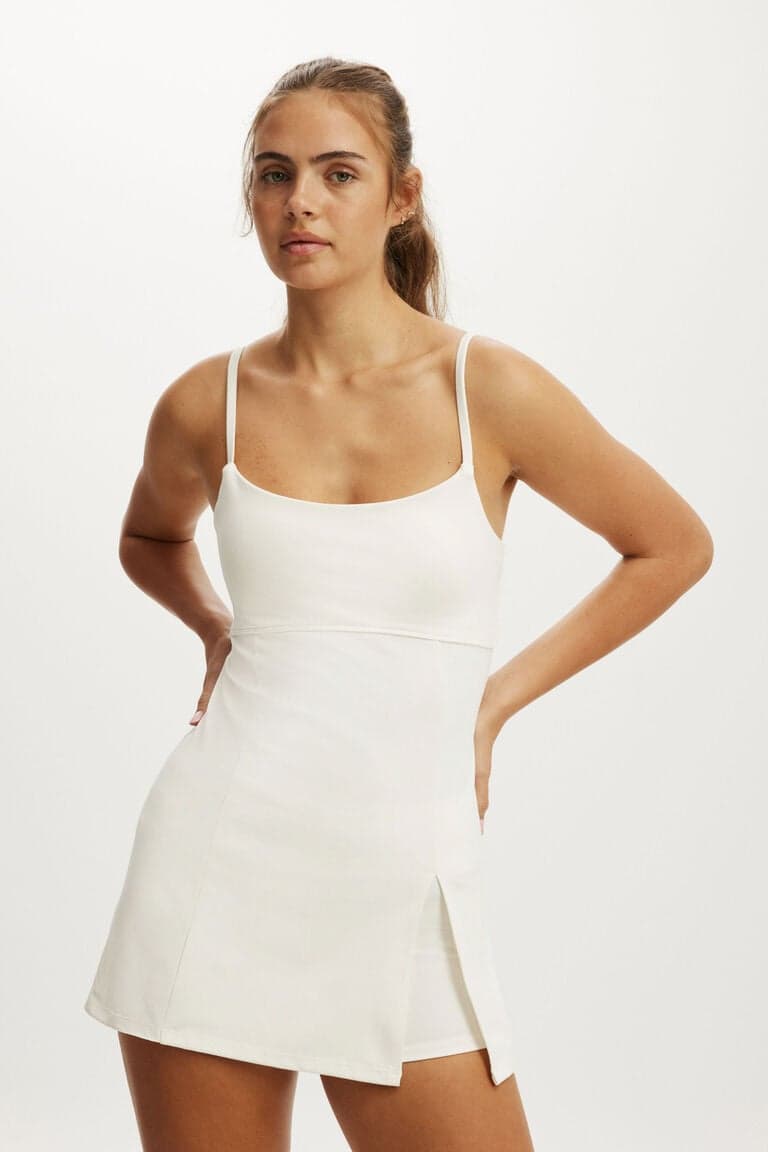 Women’s White Vestido - Ultra Soft Open Back Split Hem Dress | Cotton On Body Brazilicon/flag/ukUAE Flag biggericon/flag/ukUAE Flag bigger