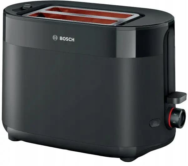 Toster Bosch MyMoment TAT2M123 Ruszt do bułek Rozmrażanie 950W Czarny