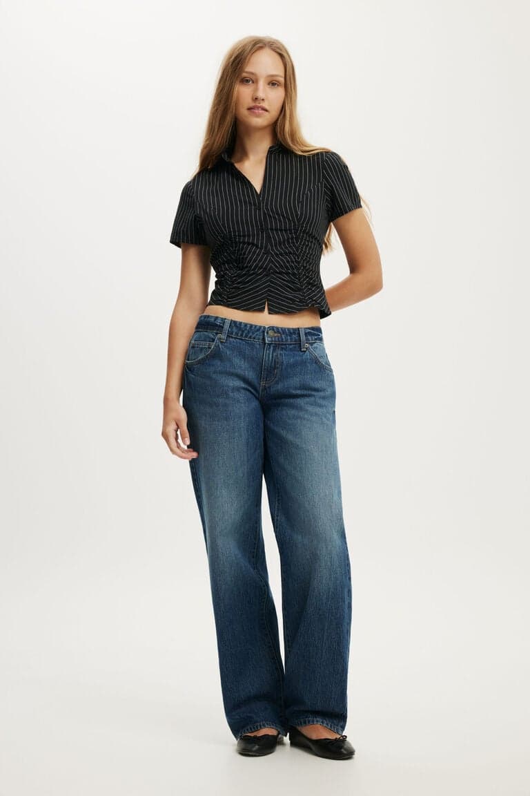 Women’s Multi Blusa - Maya Rouched Shirt | Cotton On Brazilicon/flag/ukUAE Flag biggericon/flag/ukUAE Flag bigger