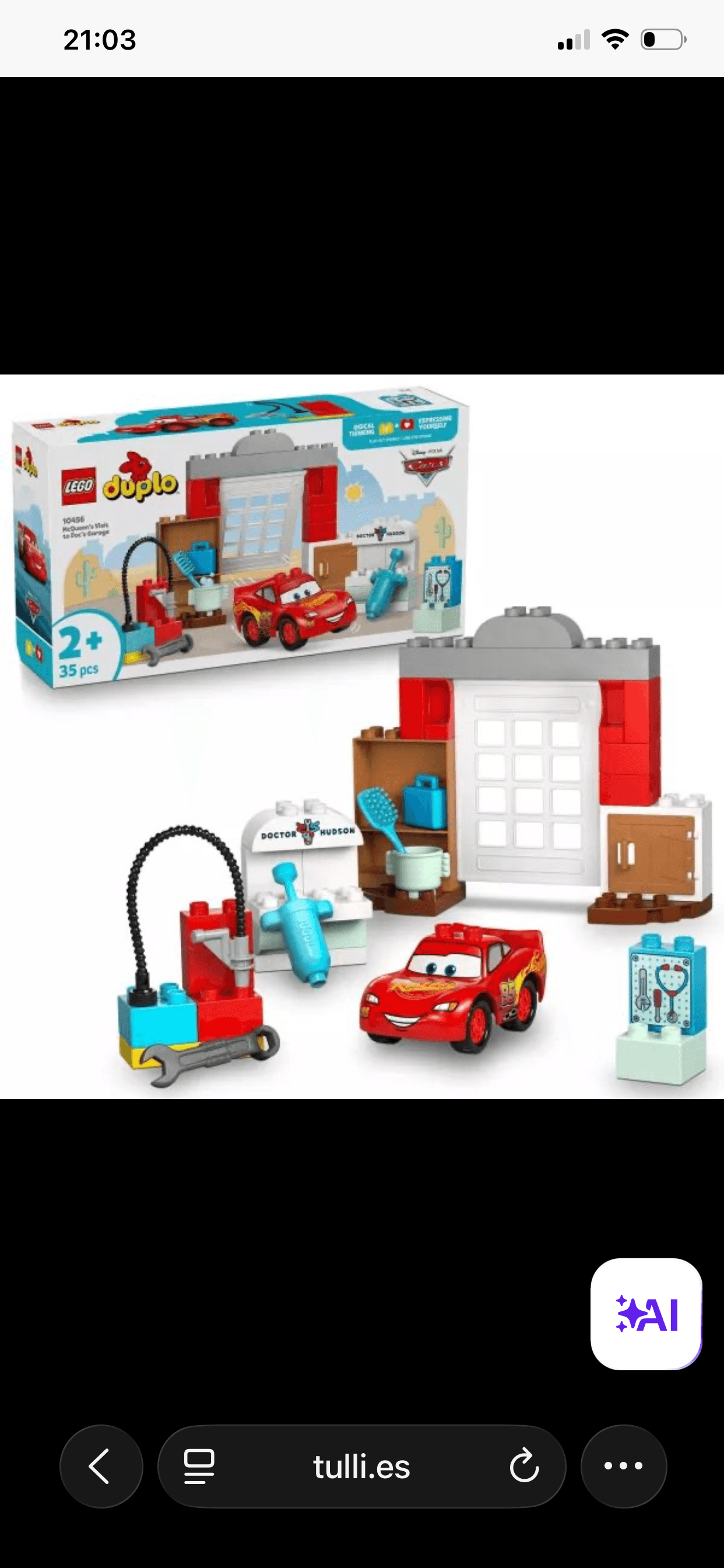 LEGO® DUPLO® | Visita de McQueen al garaje de Doc 10456